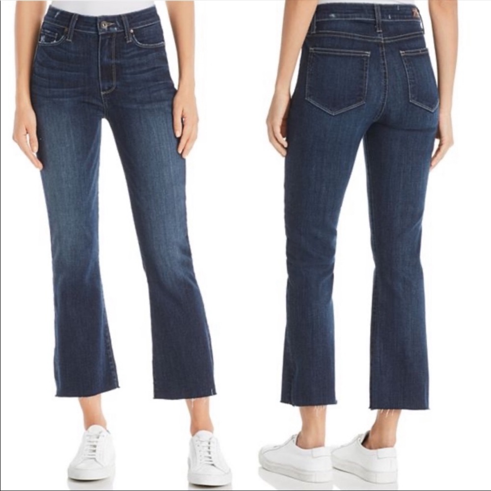 Paige Colette Crop Flare raw hem jeans▪️size 27